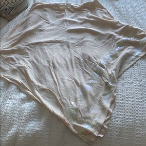 Cream sequin poncho